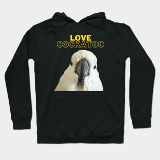 black love cockatoo parrot lover quote Hoodie